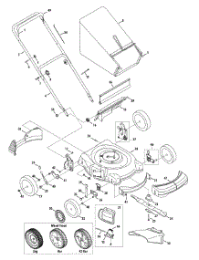 General Assembly parts for Mtd Gold Push Walk-Behind Mower 11A-439S204 / 2009 from AppliancePartsPros.com