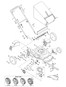General Assembly parts for Mtd Gold Push Walk-Behind Mower 11A-544B004 / 2008 from AppliancePartsPros.com