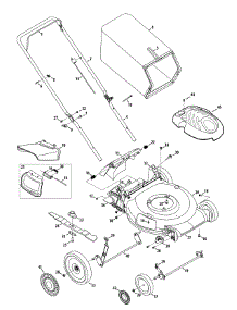 General Assembly 11A-B2x parts for Mtd Gold Push Walk-Behind Mower 11A-B22Q704 / 2012 from AppliancePartsPros.com