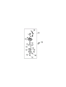 5P70m0b Carburetor parts for Mtd Gold Push Walk-Behind Mower 11A-B2M7004 / 2011 from AppliancePartsPros.com