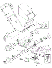 General Assembly parts for Mtd Gold Self-Propelled Walk-Behind Mower 12A-469R004 / 2008 from AppliancePartsPros.com