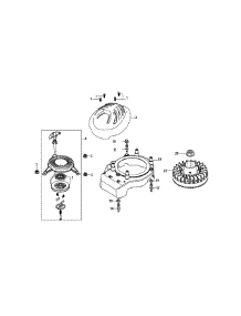 2P70m0c Flywheel & Shroud parts for Mtd Gold Self-Propelled Walk-Behind Mower 12AGB2JA004 / 2011 from AppliancePartsPros.com