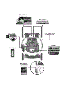 Label Map 12Agb2ja004 parts for Mtd Gold Self-Propelled Walk-Behind Mower 12AGB2JA004 / 2012 from AppliancePartsPros.com