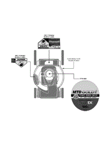 Label Map 12Avb26m004 parts for Mtd Gold Self-Propelled Walk-Behind Mower 12AVB26M004 / 2012 from AppliancePartsPros.com
