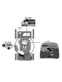 Label Map parts for Mtd Gold Self-Propelled Walk-Behind Mower 12AVB26N704 / 2014 from AppliancePartsPros.com