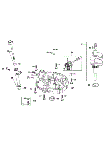 5P70mu Crankshaft & Crankcase Cover parts for Mtd Gold Self-Propelled Walk-Behind Mower 12AVB2J1704 / 2012 from AppliancePartsPros.com