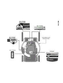 Label Map 12Avb2j1704 parts for Mtd Gold Self-Propelled Walk-Behind Mower 12AVB2J1704 / 2012 from AppliancePartsPros.com