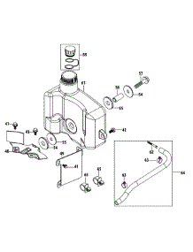 5P70mu Fuel Tank & Mounting parts for Mtd Gold Self-Propelled Walk-Behind Mower 12AVB2J1704 / 2013 from AppliancePartsPros.com