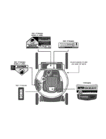 Label Map 12Avb2m7004 parts for Mtd Gold Self-Propelled Walk-Behind Mower 12AVB2M7004 / 2012 from AppliancePartsPros.com