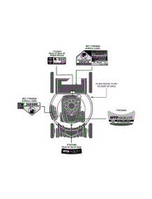 Label Map 12Avd32q704 parts for Mtd Gold Self-Propelled Walk-Behind Mower 12AVD32Q704 / 2012 from AppliancePartsPros.com