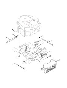 Engine Accessories parts for Mtd Gold Lawn Tractor 13AA625P004 / 2009 from AppliancePartsPros.com