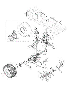 Drive & Rear Wheels parts for Mtd Gold Lawn Tractor 13AA925P004 / 2010 from AppliancePartsPros.com