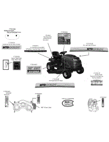 Label Map parts for Mtd Gold Lawn Tractor 13AA925P004 / 2010 from AppliancePartsPros.com