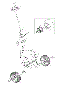 Steering & Axle parts for Mtd Gold Lawn Tractor 13AA925P004 / 2010 from AppliancePartsPros.com
