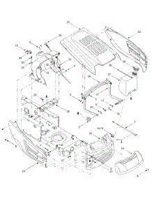 Hood Style 8 parts for Mtd Gold Lawn Tractor 13AF698G722 / 2004 from AppliancePartsPros.com