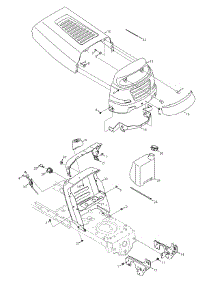 Hood & Control Assembly 771 parts for Mtd Gold Lawn Tractor 13AJ771G204 / 2008 from AppliancePartsPros.com