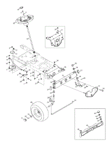 Steering parts for Mtd Gold Lawn Tractor 13AJ771G204 / 2008 from AppliancePartsPros.com