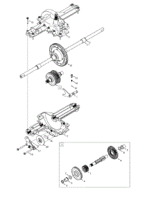 Transmission Assembly 618-04566 parts for Mtd Gold Lawn Tractor 13AJ771G204 / 2008 from AppliancePartsPros.com
