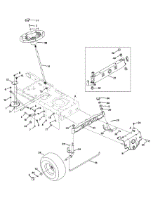 Front End Steering parts for Mtd Gold Lawn Tractor 13AJ795S004 / 2010 from AppliancePartsPros.com