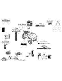 Label Map 13Aj795s004 parts for Mtd Gold Lawn Tractor 13AJ795S004 / 2012 from AppliancePartsPros.com