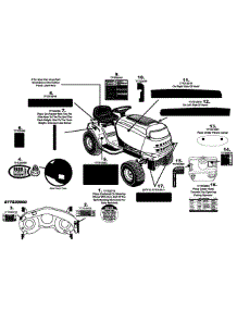 Label Map 795H parts for Mtd Gold Lawn Tractor 13AL795H004 / 2008 from AppliancePartsPros.com