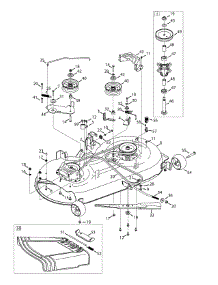Mower Deck parts for Mtd Gold Lawn Tractor 13AL795S004 / 2014 from AppliancePartsPros.com