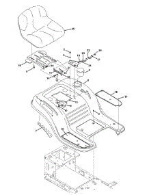 Seat & Fender parts for Mtd Gold Lawn Tractor 13AL795S004 / 2014 from AppliancePartsPros.com