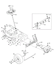 Front End Steering parts for Mtd Gold Lawn Tractor 13AL795S004 / 2015 from AppliancePartsPros.com