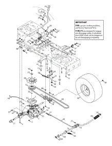 Transmission parts for Mtd Gold Lawn Tractor 13AL795S004 / 2015 from AppliancePartsPros.com