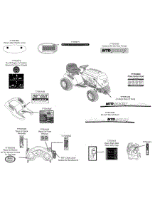 Label Map parts for Mtd Gold Lawn Tractor 13AP925P004 / 2011 from AppliancePartsPros.com