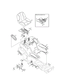 Seat & Fender parts for Mtd Gold Lawn Tractor 13AP925P004 / 2011 from AppliancePartsPros.com