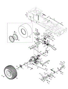 Drive & Rear Wheels parts for Mtd Gold Lawn Tractor 13AP925P004 / 2012 from AppliancePartsPros.com