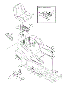 Seat & Fender parts for Mtd Gold Lawn Tractor 13AP925P004 / 2012 from AppliancePartsPros.com