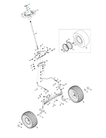 Steering & Axle parts for Mtd Gold Lawn Tractor 13AP925P004 / 2012 from AppliancePartsPros.com