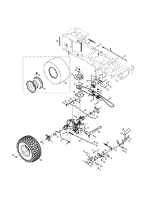Drive & Rear Wheels parts for Mtd Gold Lawn Tractor 13AP925P004 / 2013 from AppliancePartsPros.com