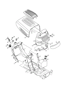 Hood & Dash parts for Mtd Gold Lawn Tractor 13AP925P004 / 2013 from AppliancePartsPros.com