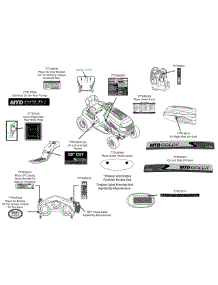 Label Map 13Ap925p004 parts for Mtd Gold Lawn Tractor 13AP925P004 / 2013 from AppliancePartsPros.com