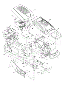 Hood Style 8 parts for Mtd Gold Lawn Tractor 13AT618H300 / 2003 from AppliancePartsPros.com