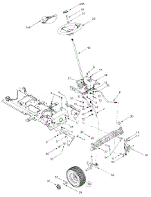 Axle, Wheels Front, Steering parts for Mtd Gold Lawn Tractor 13AT618H300 / 2004 from AppliancePartsPros.com