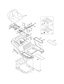 Seat & Fender parts for Mtd Gold Lawn Tractor 13AX771S004 / 2011 from AppliancePartsPros.com