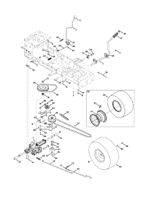 Transmission Drive Assembly parts for Mtd Gold Lawn Tractor 13AX771S004 / 2011 from AppliancePartsPros.com