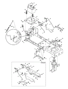 Frame & Pto Lift parts for Mtd Gold Lawn Tractor 13AX795S004 / 2012 from AppliancePartsPros.com