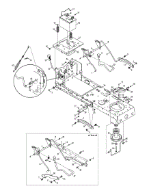 Frame & Pto Lift parts for Mtd Gold Lawn Tractor 13AX795S004 / 2013 from AppliancePartsPros.com