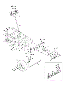 Front End Steering parts for Mtd Gold Lawn Tractor 13AX795S004 / 2013 from AppliancePartsPros.com