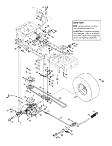 Transmission parts for Mtd Gold Lawn Tractor 13AX795S004 / 2013 from AppliancePartsPros.com