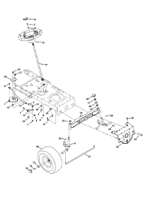 Front End Steering parts for Mtd Gold Lawn Tractor 13AX795S004 / 2014 from AppliancePartsPros.com