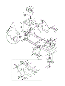 Frame & Pto Lift parts for Mtd Gold Lawn Tractor 13AX795T004 / 2011 from AppliancePartsPros.com