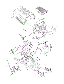 Hood & Grille parts for Mtd Gold Lawn Tractor 13AX795T004 / 2011 from AppliancePartsPros.com