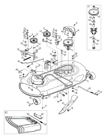 Mower Deck parts for Mtd Gold Lawn Tractor 13AX915T004 / 2010 from AppliancePartsPros.com