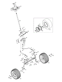 Steering & Axle parts for Mtd Gold Lawn Tractor 13AX915T004 / 2010 from AppliancePartsPros.com